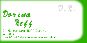 dorina neff business card